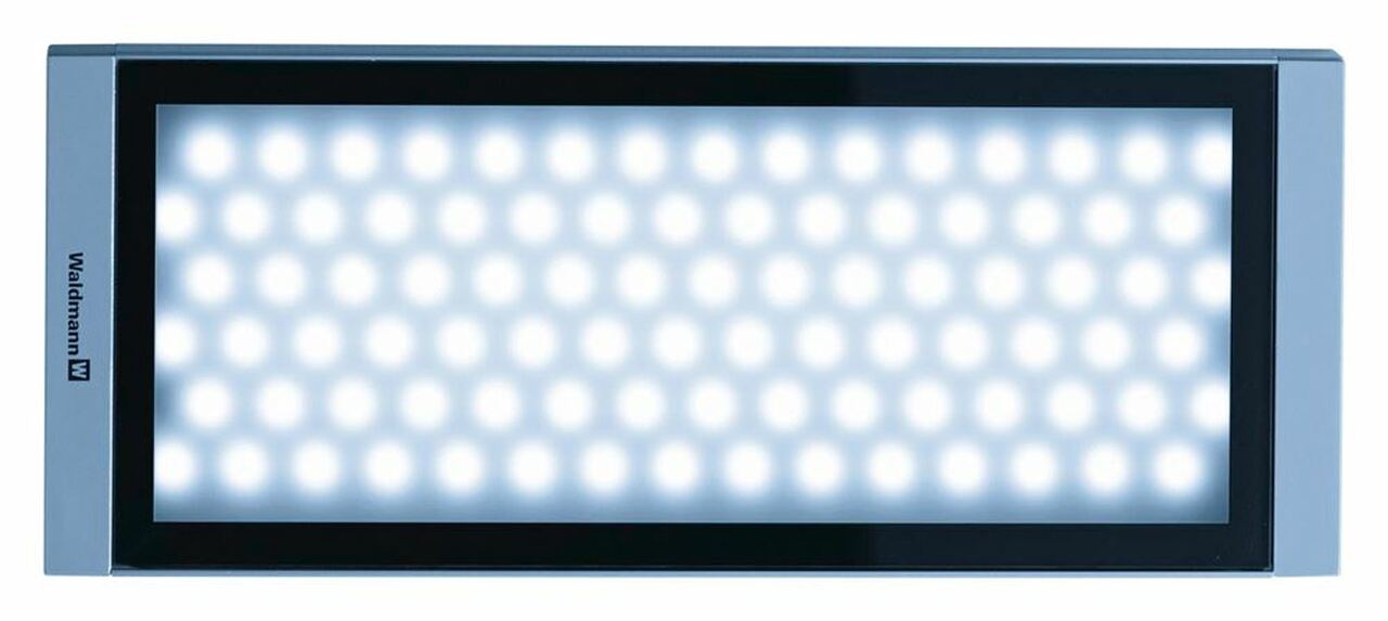 Waldmann 112573001-00514271, MSAL 90 S, LUMATRIS Light; 16.5 in. x 6.7 in., Side Connect, 24V DC, Narrow Beam