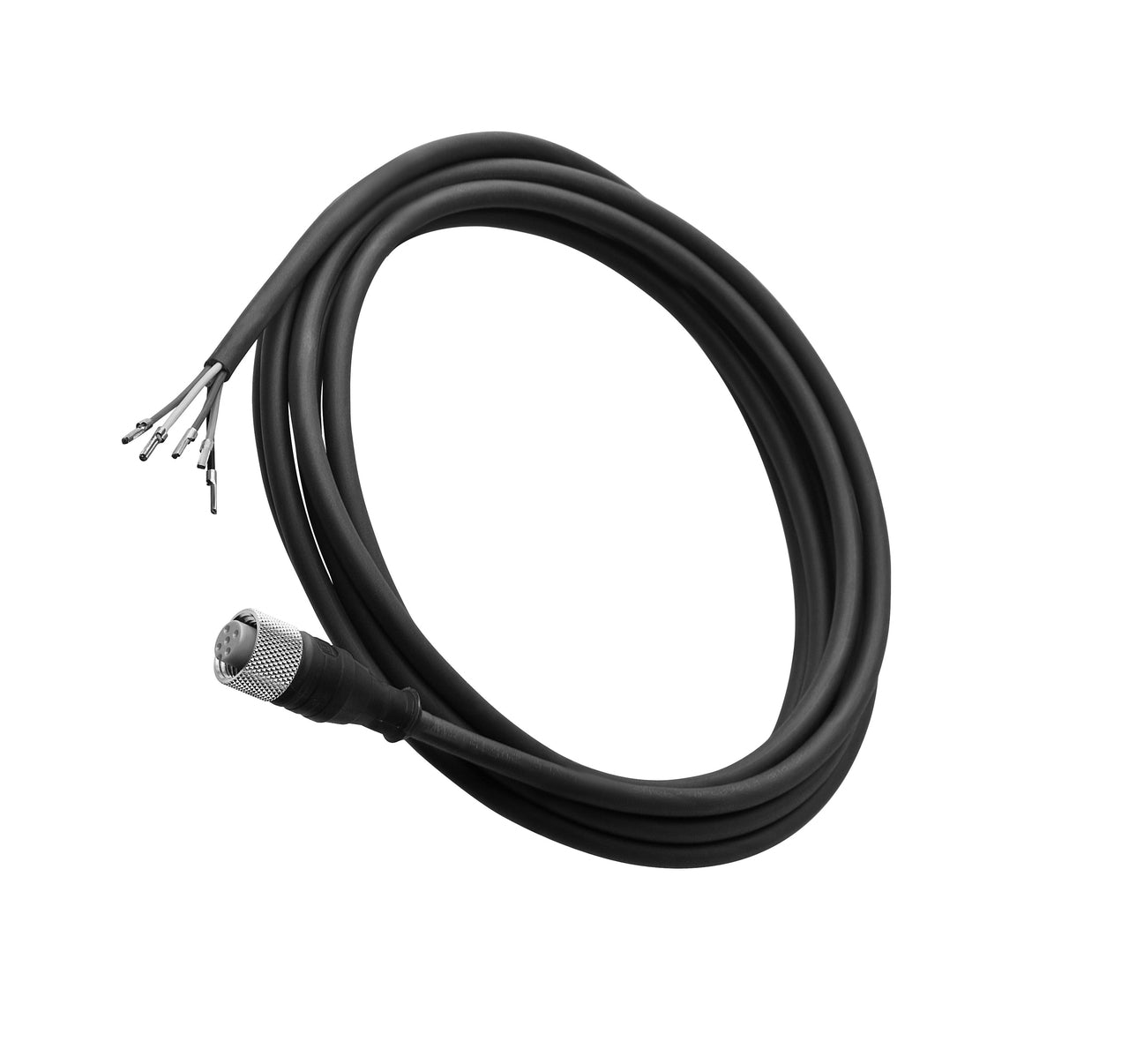 Waldmann US0009101, Connector, M12 Connector with 16ft Cord, Straight, A-Coded, 5 pin, For 24V DC