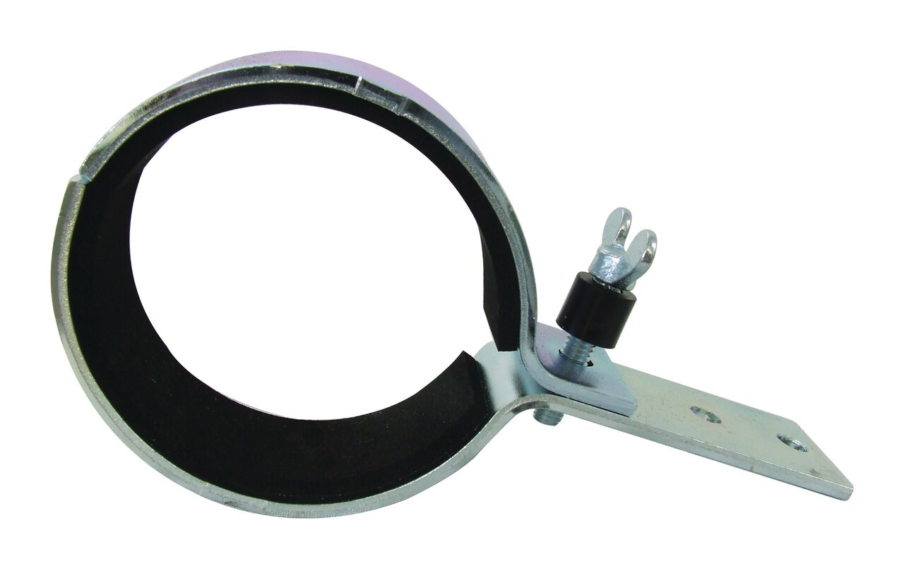 Waldmann 190180019-00092731, Mounting Option, Bracket, Straight, Stainless Steel, Neoprene Inserts, Each.