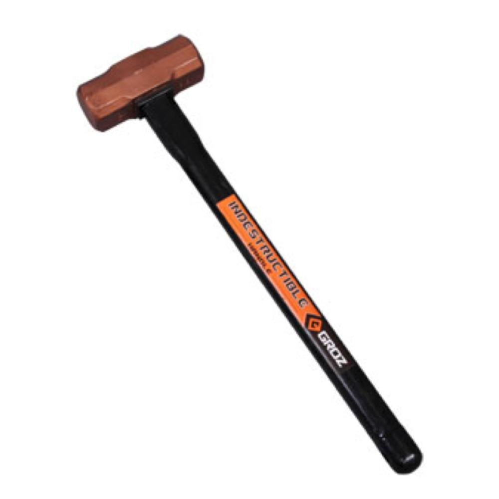 GROZ 34611; 14 lb  Copper Sledge Hammer, 30 in. Indestructible Handle