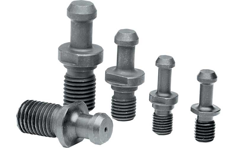 GS-366-014: Standard Pull Stud (Retention Knob) For V-Flange Tooling, BT40 Taper, M16x2.0 Thread, 60° Angle