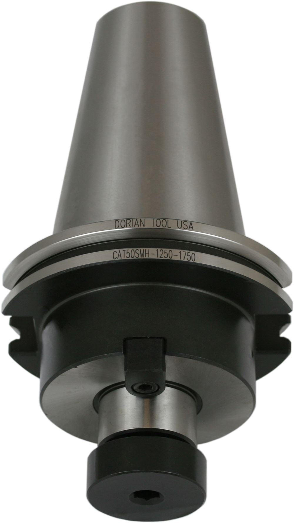 Dorian 733101-45146: 1-1/4 in. Dia. Arbor, CAT50 Shell Mill Holder Adapter, with 1-3/4 in. Project, 5/8-18 Threads