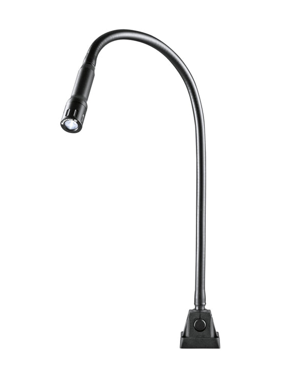 Waldmann 112385M10, ABLTL 1 LED Spot Light; Gooseneck Arm, 6 degree Beam, 95-240V AC, Non-Dimmable