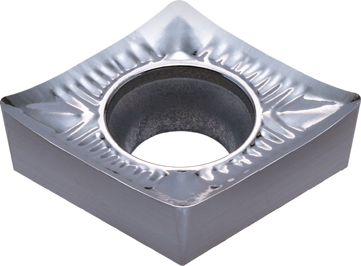 KORLOY-1-03-000300: CCGT2(1.5)0.5-AK H01 / CCGT060202-AK H01; 80 deg Diamond Insert, 10-Pack