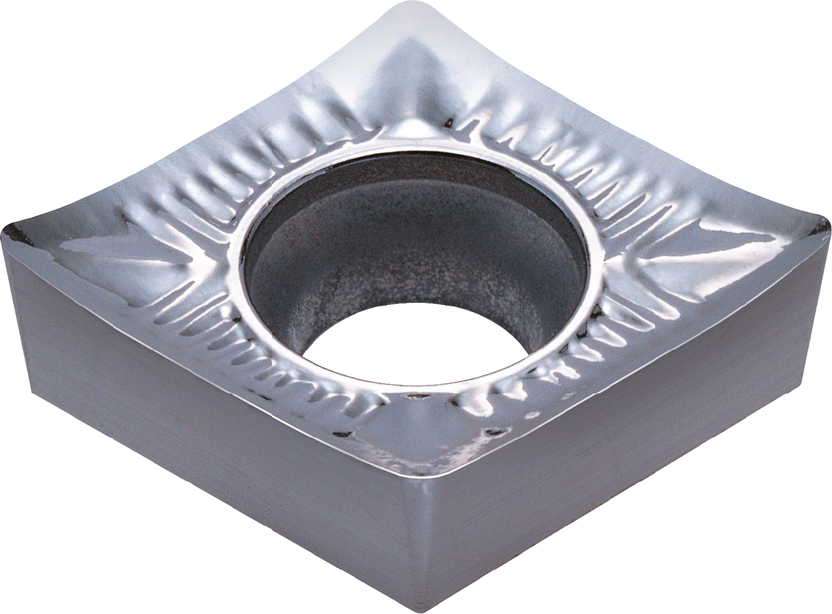 KORLOY-1-03-000300: CCGT2(1.5)0.5-AK H01 / CCGT060202-AK H01; 80 deg Diamond Insert, 10-Pack