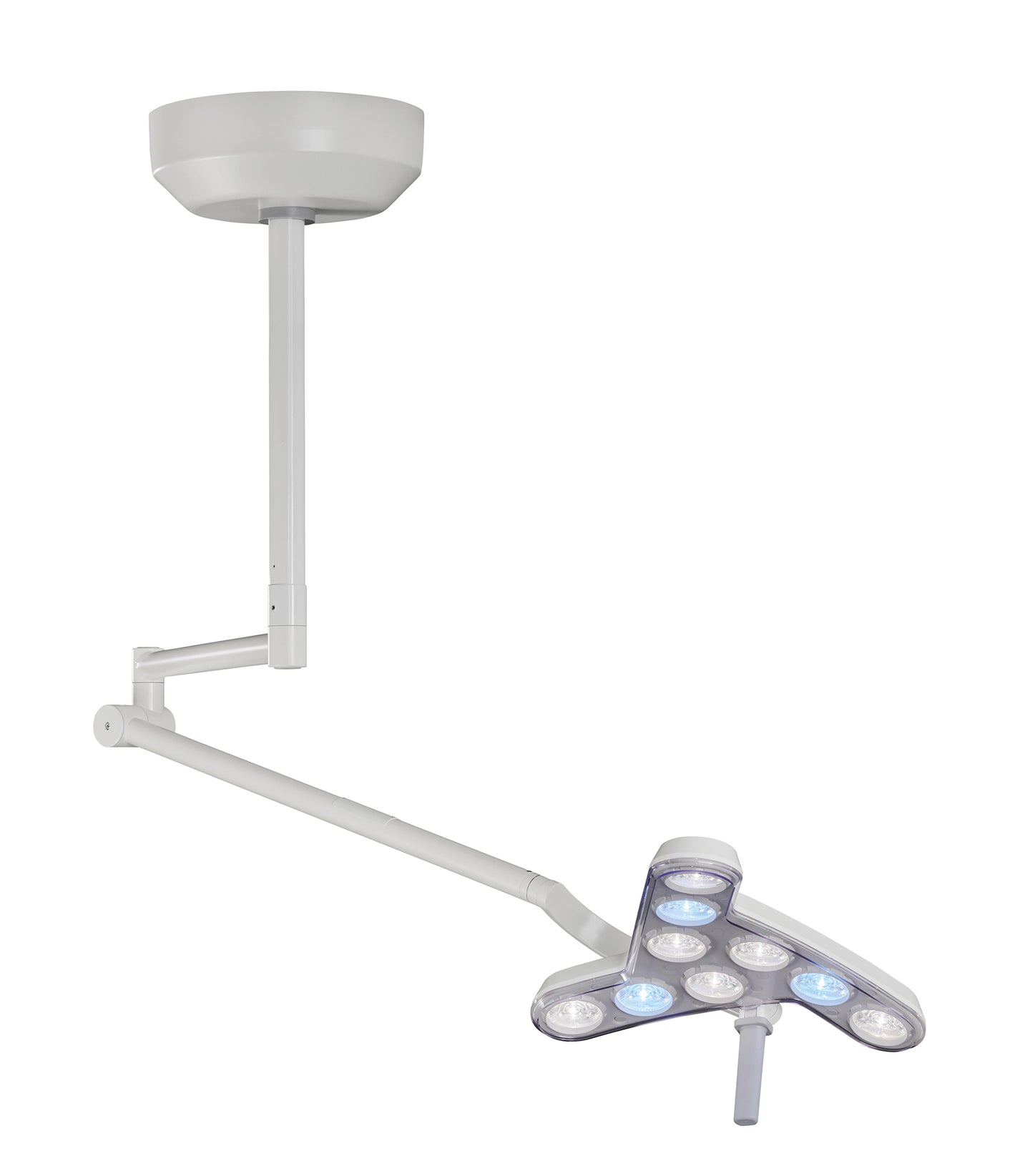 Waldmann D16072000, TRIANGO 100-1 C LED Medical Procedure Light, 100,000 lux, Ceiling Mounted, Dimming