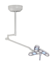 Load image into Gallery viewer, Waldmann D16075000, TRIANGO FOKUS 100-3 C LED Medical Procedure Light, 100,000 lux, Ceiling Mounted, Dimming, Color Changing, Adj. Light Field
