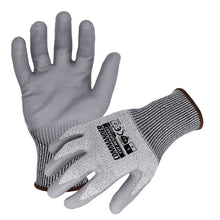 Load image into Gallery viewer, Commander (N10590) Cut Resistant Work Gloves, Level A3, w/ Gray Polyurethane Palm/Finger Coating, 2X-Large, Case of 12 Pairs
