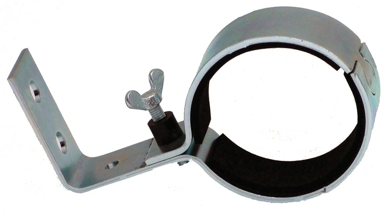 Waldmann SK1021719-00085499, Mounting Option, Bracket, Long-L, Galvanized Steel, Profiled Rubber Inserts, Each.