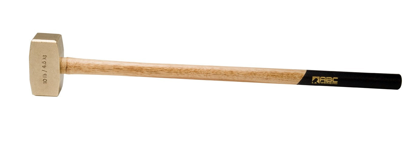 ABC10BW; 10 lb  Brass Sledge Hammer, 32 in. Wood Handle
