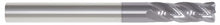 Load image into Gallery viewer, 206-603030: 1/2 Dia, 1 LOC, 3 OAL, 4-Flt, .045 Corner Rad Carbide End Mill- Single End, 30 Deg. Helix, AlTiN, USA
