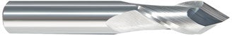 208-000250: 1/4in. Dia., 2-1/2in. Overall Length, 2-Flute, Carbide Drill Mill- SE, 82 deg, Uncoated, USA