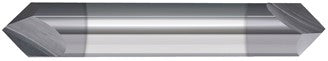 209-292500B: 1/2in. Dia., 3in. Overall Length, 2-Flute, Carbide Chamfer Mill- DE, 90 deg, AlTiN, USA