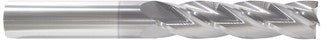 218-001012: 3/16 Dia, 1-1/8 LOC, 3 OAL, 4-Flt,  Carbide Square End Mill- Single End, 30 Deg. Helix, TiCN, USA