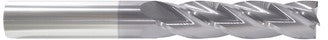 218-001033: 5/16 Dia, 1-5/8 LOC, 4 OAL, 4-Flt,  Carbide Square End Mill- Single End, 30 Deg. Helix, AlTiN, USA