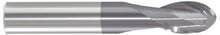 Load image into Gallery viewer, 219-031065: 13/64 Dia, 3/8 LOC, 2 OAL, 2-Flt,  Carbide Ball End Mill- Single End, 30 Deg. Helix, AlTiN, USA
