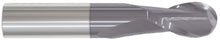 Load image into Gallery viewer, 221-031140: 11/16 Dia, 1-1/2 LOC, 4 OAL, 2-Flt,  Carbide Ball End Mill- Single End, 30 Deg. Helix, AlTiN, USA
