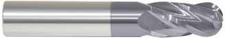 223-001445B: 4.5mm Dia, 16.0mm LOC, 51.0mm OAL, 4-Flt, Carbide Ball End Mill- Single End, 30 Deg. Helix, ALTIN, USA