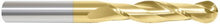 Load image into Gallery viewer, 224-001002: 1/8 Dia, 3/4 LOC, 2-1/4 OAL, 2-Flt,  Carbide Ball End Mill- Single End, 30 Deg. Helix, TiN, USA
