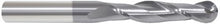 Load image into Gallery viewer, 224-001044: 3/8 Dia, 1-1/8 LOC, 3 OAL, 2-Flt,  Carbide Ball End Mill- Single End, 30 Deg. Helix, AlTiN, USA
