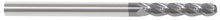 Load image into Gallery viewer, 226-001084: 3/4 Dia, 2-1/4 LOC, 5 OAL, 4-Flt,  Carbide Ball End Mill- Single End, 30 Deg. Helix, AlTiN, USA
