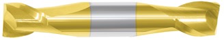234-001056: 11/64 Dia, 5/16 LOC, 2 OAL, 2-Flt,  Carbide Square End Mill- Double End, 30 Deg. Helix, TiN, USA