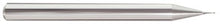 Load image into Gallery viewer, 250-360100: .010 Dia, .015 LOC, 1-1/2 OAL, 2-Flt,  Carbide Ball End Mill- Single End, 30 Deg. Helix, Uncoated, USA
