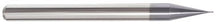 Load image into Gallery viewer, 250-370550B: .050 Dia, .075 LOC, 1-1/2 OAL, 4-Flt,  Carbide Ball End Mill- Single End, 30 Deg. Helix, AlTiN, USA
