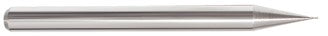 250-370740: .090 Dia, .135 LOC, 1-1/2 OAL, 4-Flt,  Carbide Ball End Mill- Single End, 30 Deg. Helix, Uncoated, USA