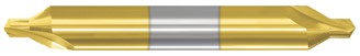 300-001501: #00 Carbide Center Drill (Combo Drill/Countersink)- 60 deg, 1/8 Shank,  1-1/2 OAL, TiN, USA