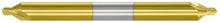 Load image into Gallery viewer, 300-005507: #7 Carbide Center Drill (Combo Drill/Countersink)- 60 deg, 5/8 Shank,  6 OAL, TiN, USA
