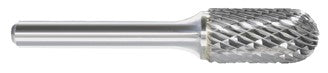 310-006100: SC-42 L2 Carbide Burr, Cylinder - Radius End - 1/8 in. Dia., 2 in. OAL, Double Cut, Uncoated, USA