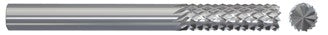 781-001090: 3/8 in. Dia., 1 in. Length Of Cut, 2-1/2 in. Overall Length Carbide Router Mill; Diamond Cut, Style B- Burr End Cut, BRIGHT, USA