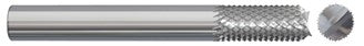 784-001010: 3/32 in. Dia., 3/8 in. Length Of Cut, 1-1/2 in. Overall Length Carbide Router Mill; Diamond Cut, Style F- Fish Tail End, BRIGHT, USA